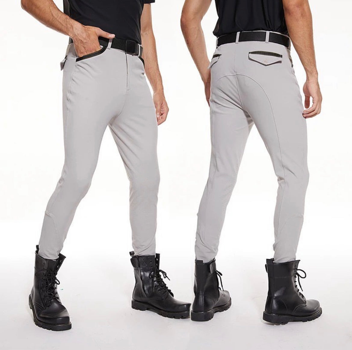 Men knee grip breeches.