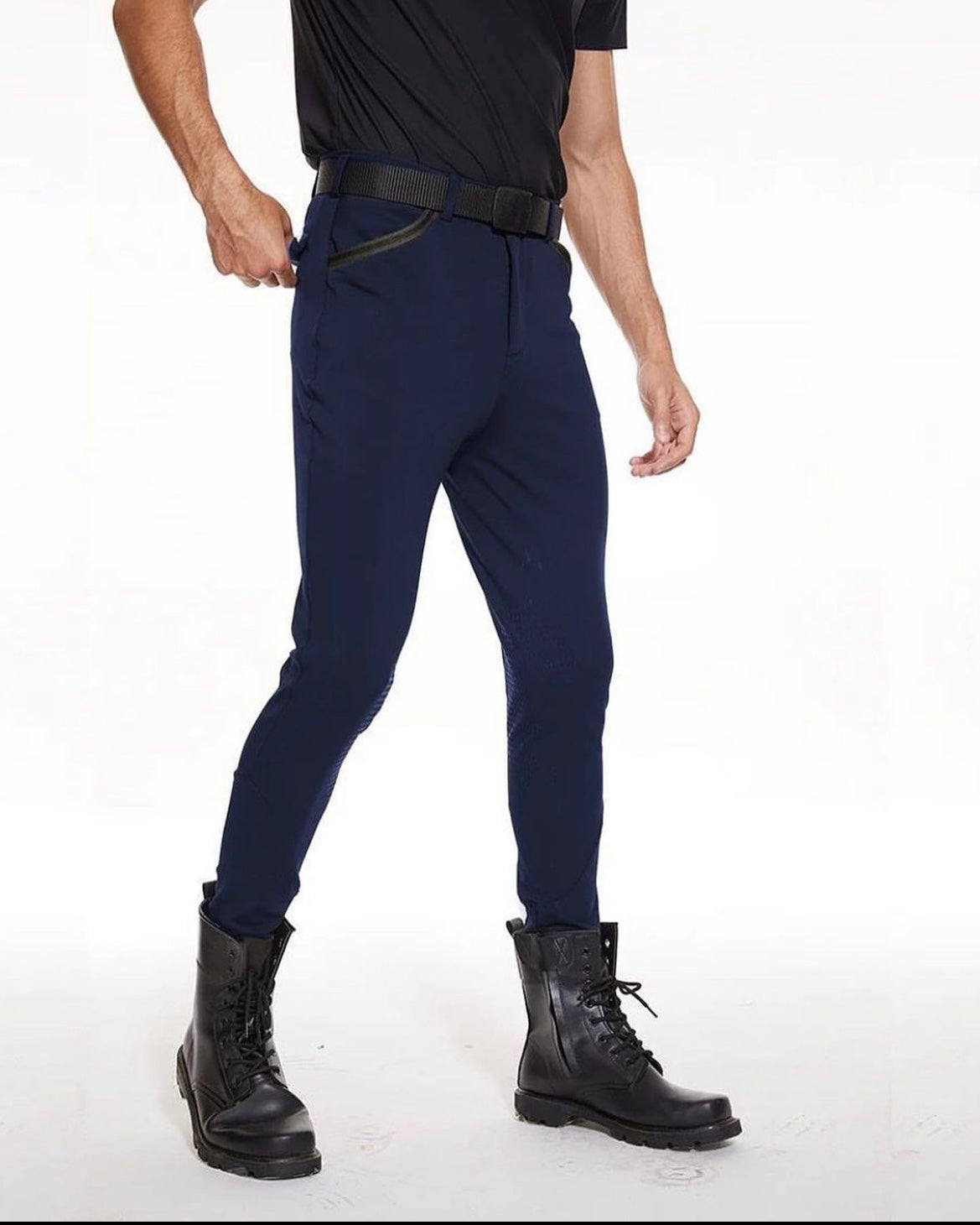 Men knee grip breeches.