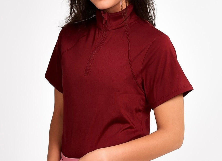 Women polo active training shirt.