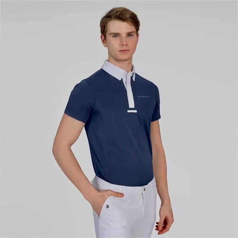 Men short sleeve polo air shirts.