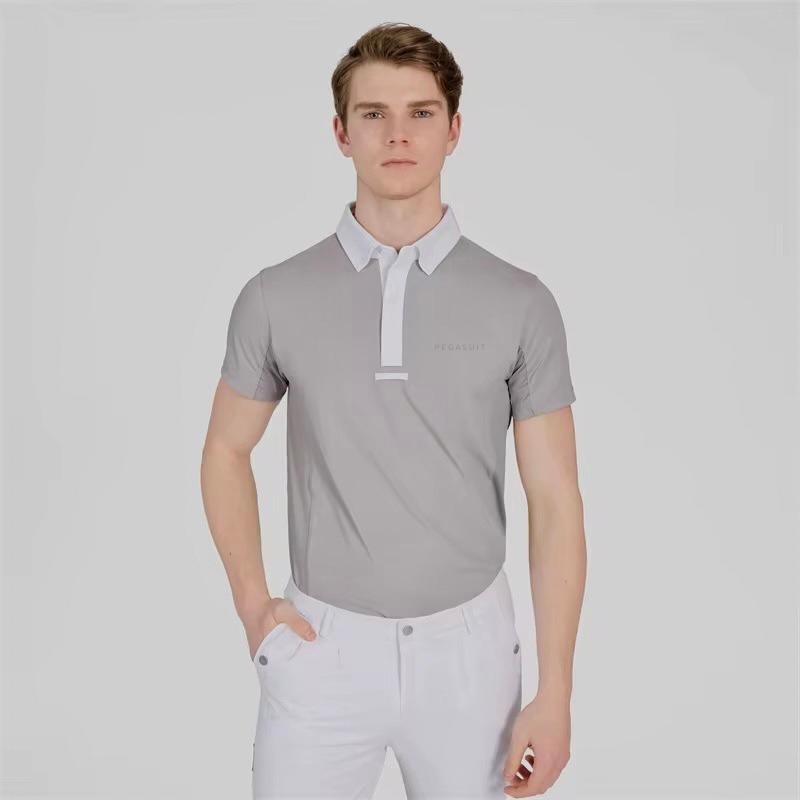 Men short sleeve polo air shirts.